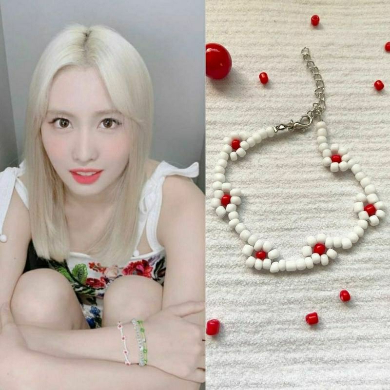 Gelang Manik Kpop Idol Momo Twice /Beads Bracelet Korea