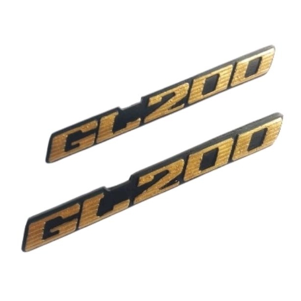 emblem logo bok aki Honda gl200 subtitusi Honda gl100 gl125