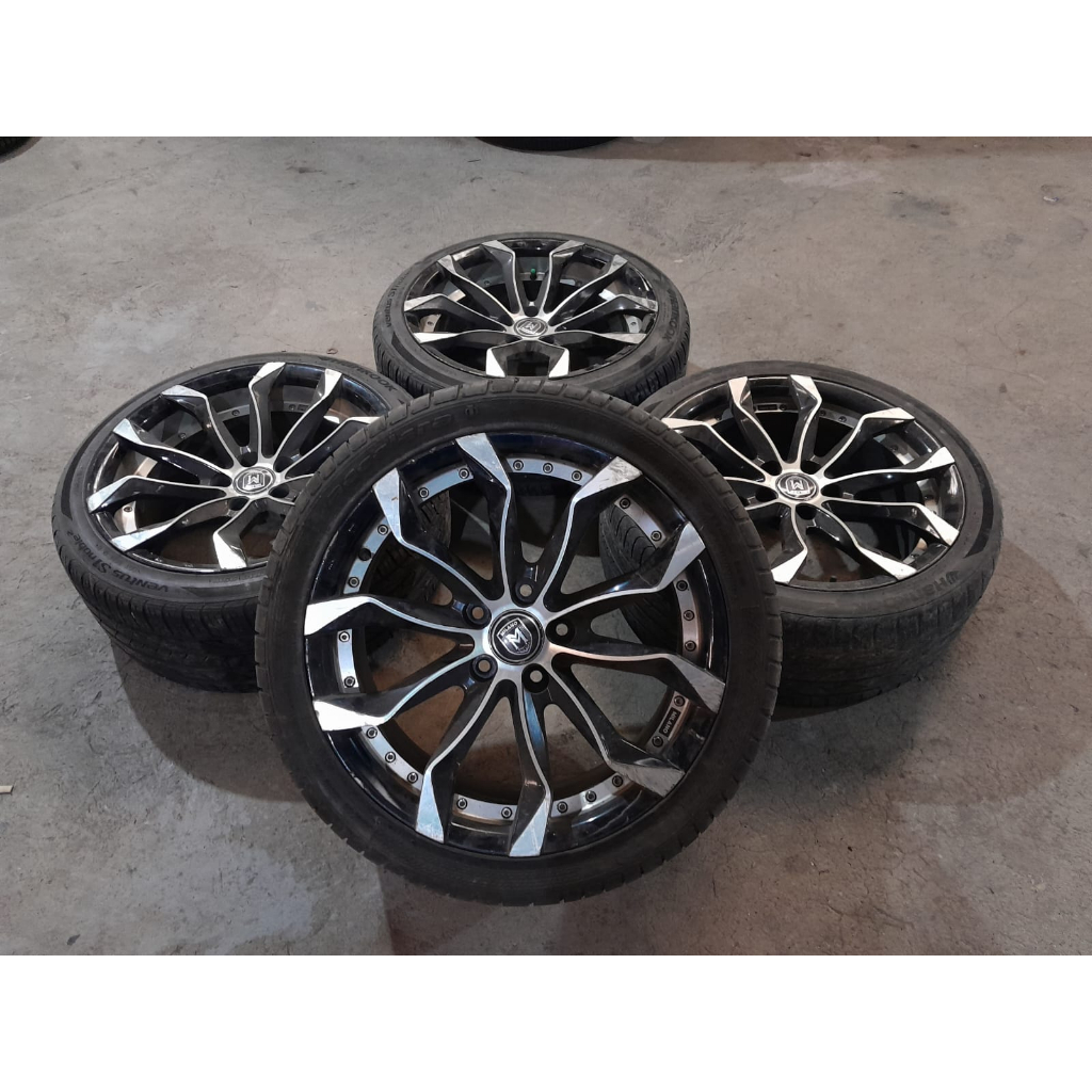 Velg Mobil Seken Racing Ring 18 MILANO R18 Lebar 8-9 Baut 5 Offset 35-40 BAN 235 40 R18