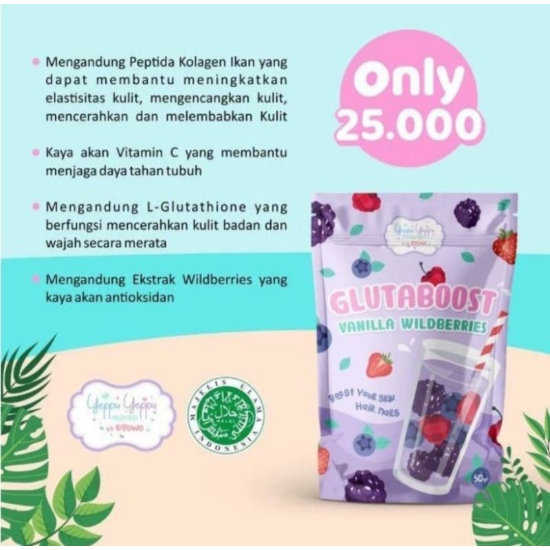 CHINGU YEPPU YEPPU GLUTABOOST VANILLA WILDBERRIES COLLAGEN POWER DRINK