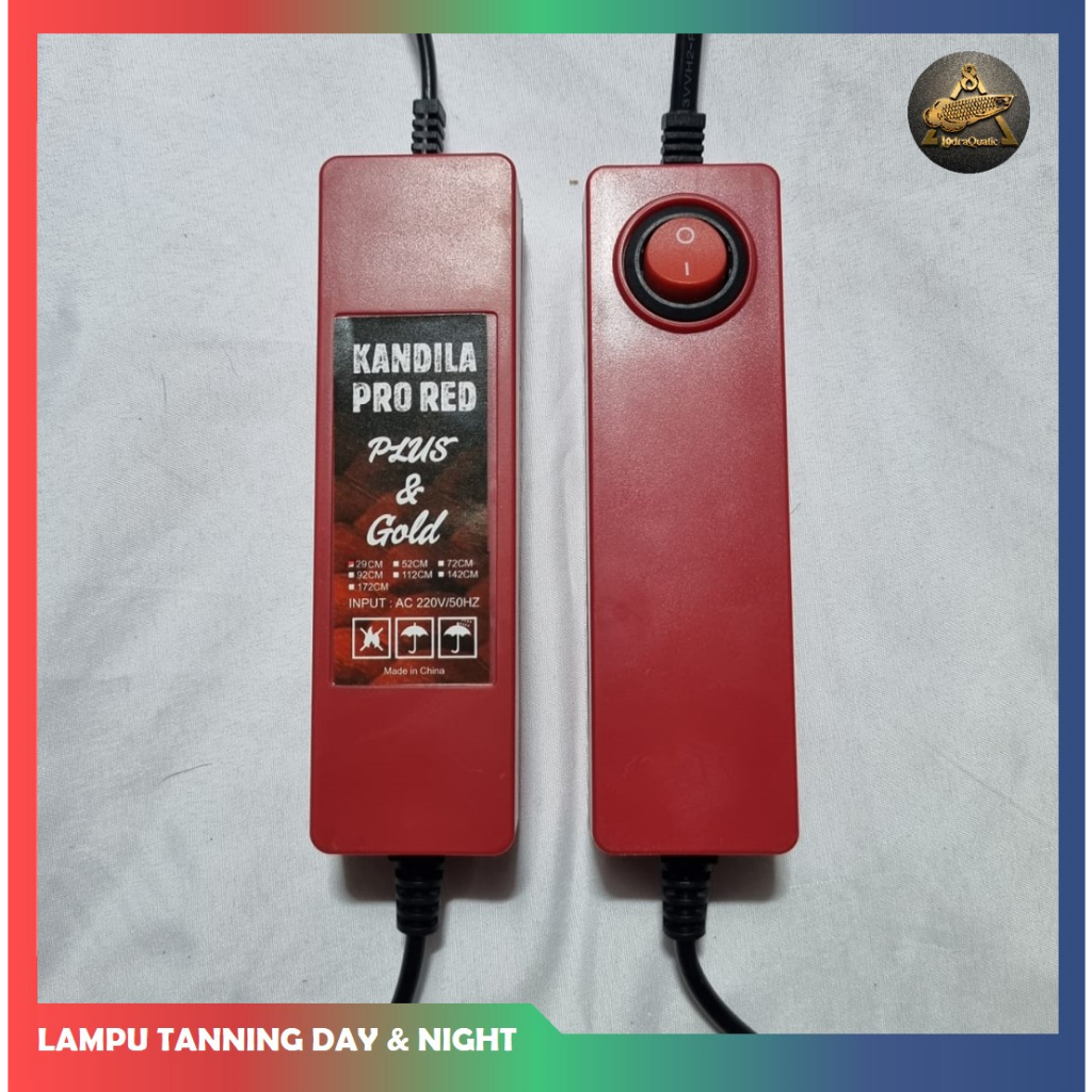 GARANSI ! LAMPU KANDILA PRO RED DAY AND NIGHT UV A DAN UV B LAMPU LED AQUARIUM VIEW PLUS 2 MODE WARNA LAMPU SOFT TANNING ARWANA LOUHAN CHANNA