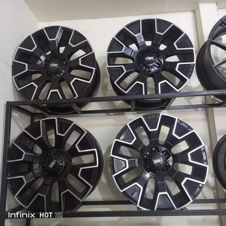 Velg Mobil RAcing Seken Ring 18 DOLASI HSR R18 Lebar 8 Baut 6 Offset 20