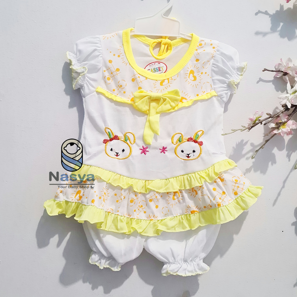 [N-043] Baju Setelan sehari-hari anak perempuan untuk newborn (0-6 bulan)