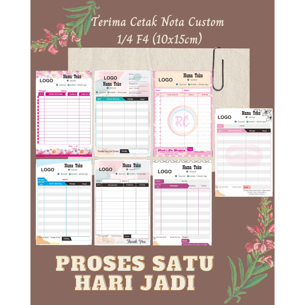 

Nota 1ply 1/4 f4 custom full collor