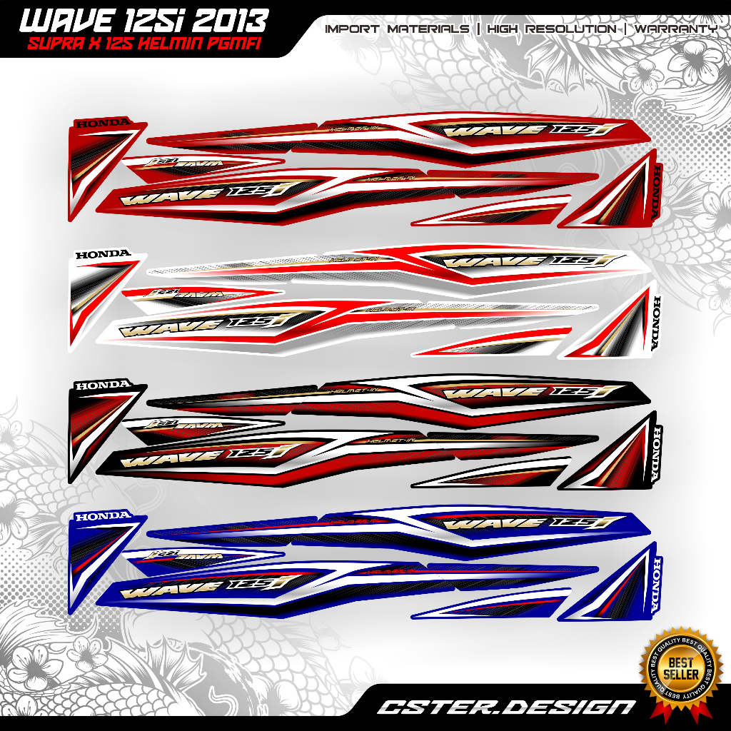 STRIPING SUPRA X 125 2013 / striping wave 125i 2013