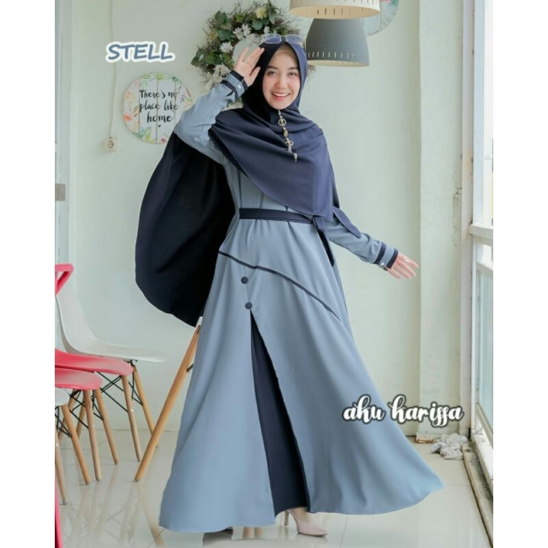 GAMIS SET HIJAB SYARI ORIGINAL AKU KARISSA, ALLEYA , HIJABKU BAHAN ITYCREPEN PREMIUM ADEM LEMBUT HALUS