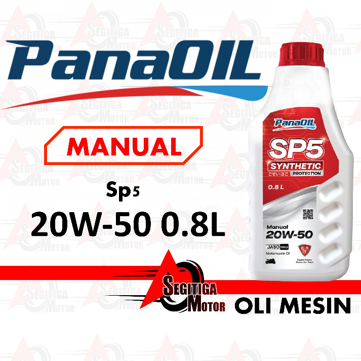 OLI MESIN MOTOR PANAOIL SP5 MANUAL 20W50 0.8LITER