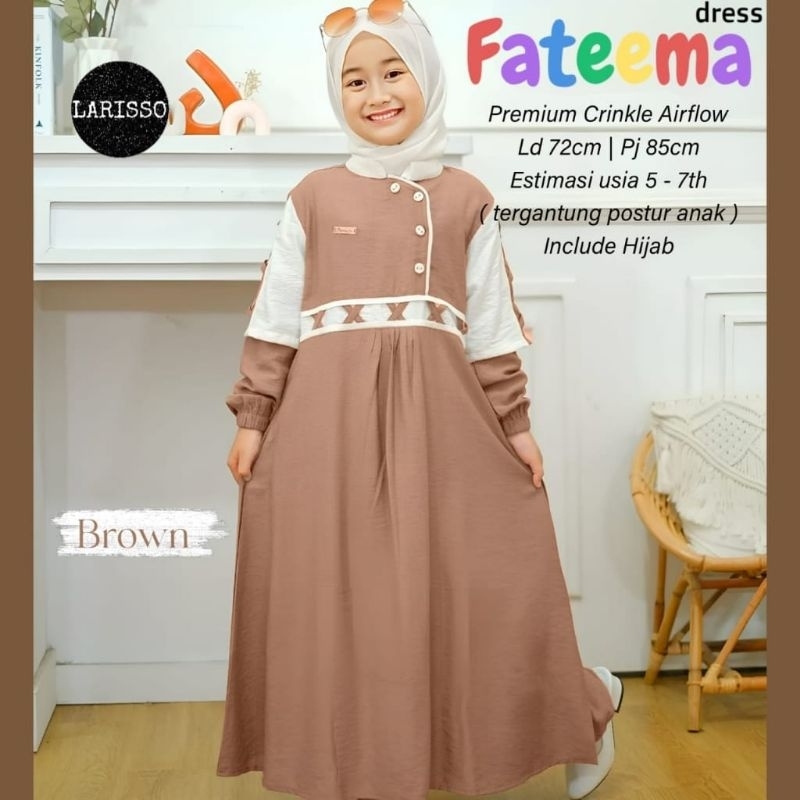 FATEEMA DRESS ANAK WANITA