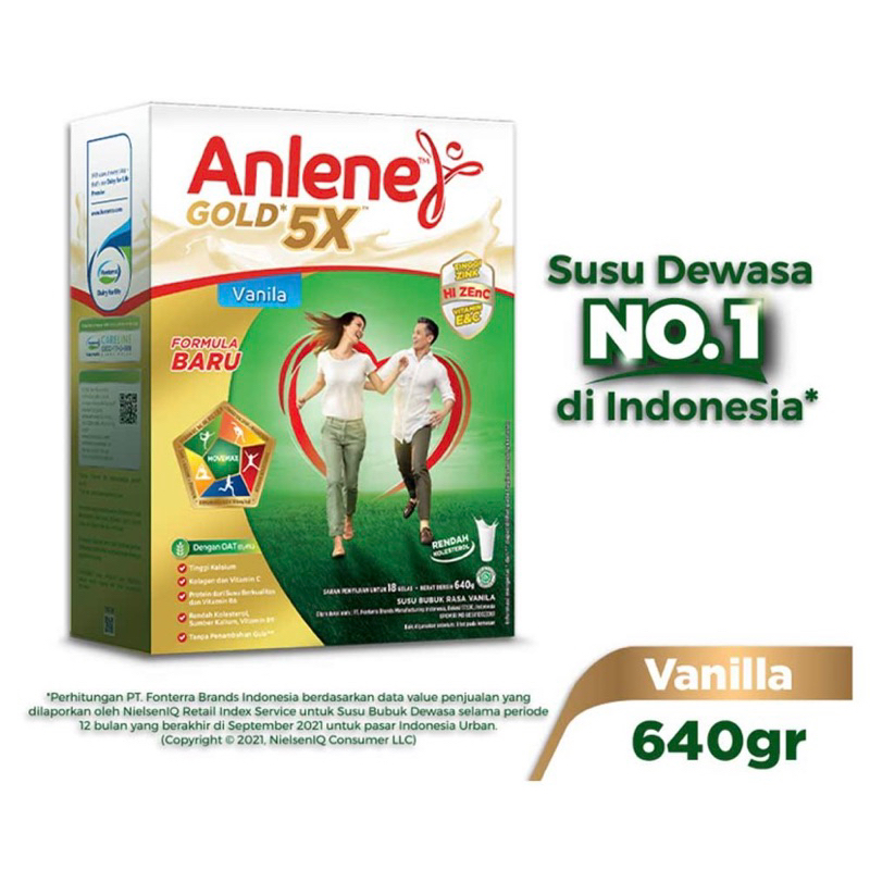 

Anlene Gold 5x Susu Bubuk Hi-Calcium Vanila 640G