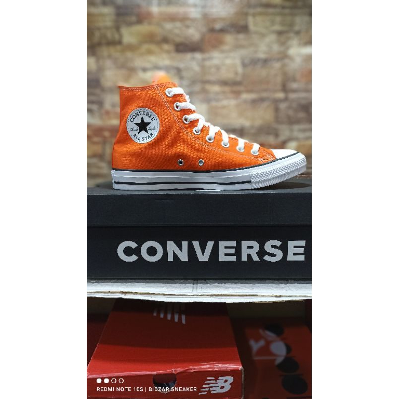 Sepatu Pria Converse CTAS HI Orange Original BNIB