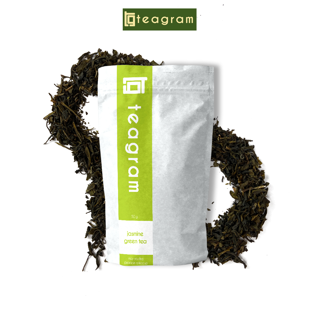 

TEAGRAM Teh Hijau Single Origin JASMINE GREEN TEA Kemasan 50gr Teh Seduh Rumahan Teh Seduh Kafe Daun Teh Hijau Asli Bukan Teh Bunga Mix Tea Blend Minuman Teh Sehat Diet Wanita