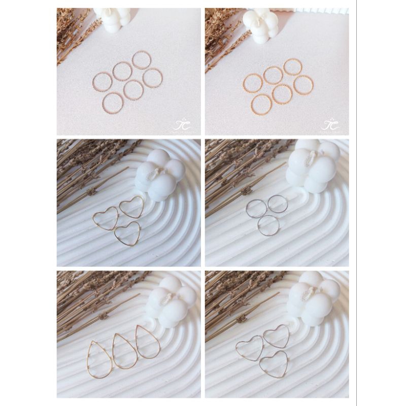 Ring Bulat Love Tetes Gantungan Kunci (24pcs)