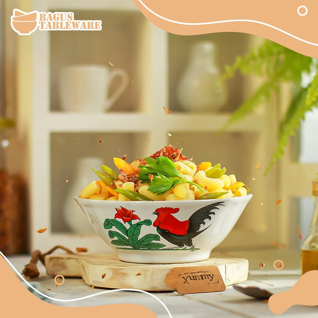 Mangkok bakso keramik ayam jago