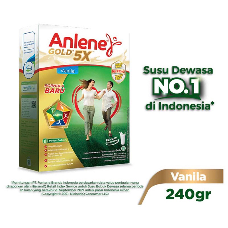 

Anlene Gold Plus 5X Hi-Calcium Vanila 240G