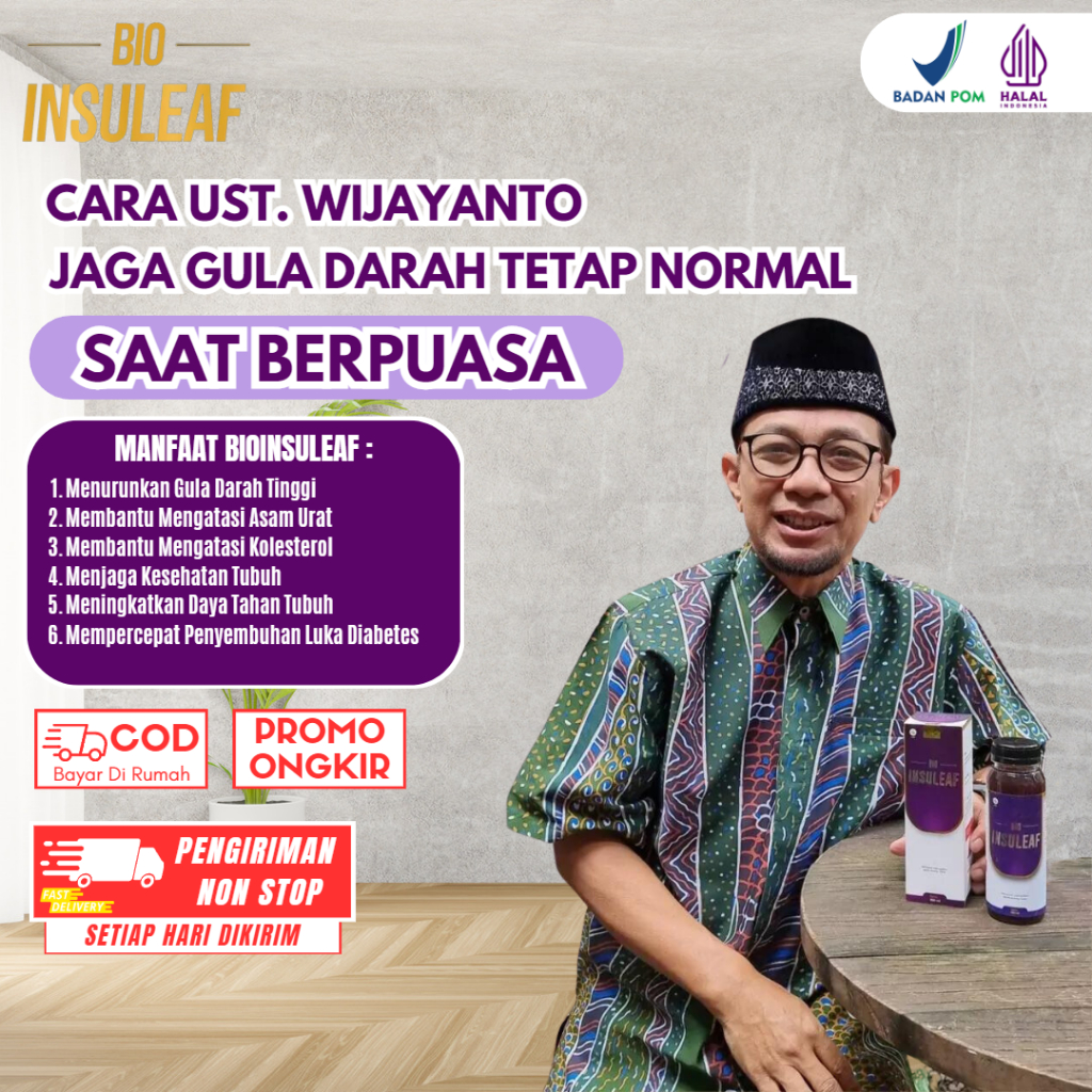 

Bio Insuleaf Obat Herbal Diabetes-Ori 100%-Bahan Herbal Alami-Aman Dikonsumsi-Halal MUI & BPOM