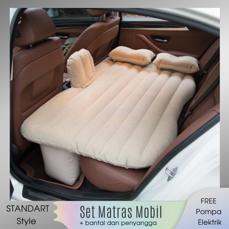 Matras Kasur Angin Tempat Tidur Mobil Standart Set Car Travel Inflatable Bed [ONE BEST ART]