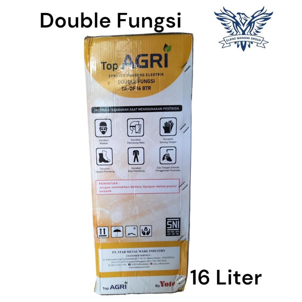 TOP AGRI Battery Sprayer Double Fungsi TA-DF 16 BTR MANUAL &amp; AUTO