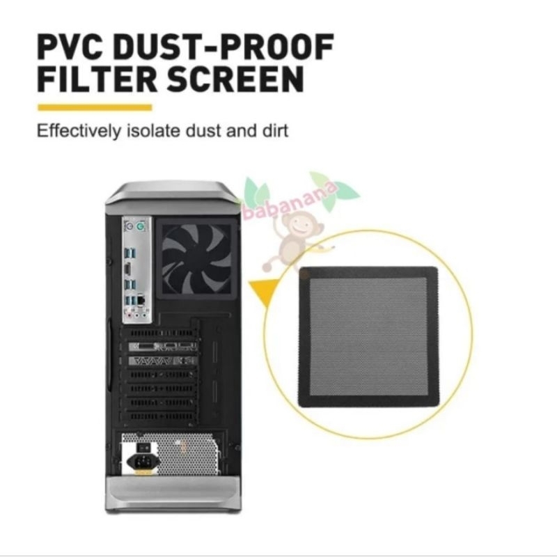 Custom Magnetic Pc Fan Dust Filter Debu Kipas Magnet Casing