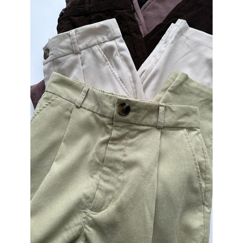 Unq button waist pants