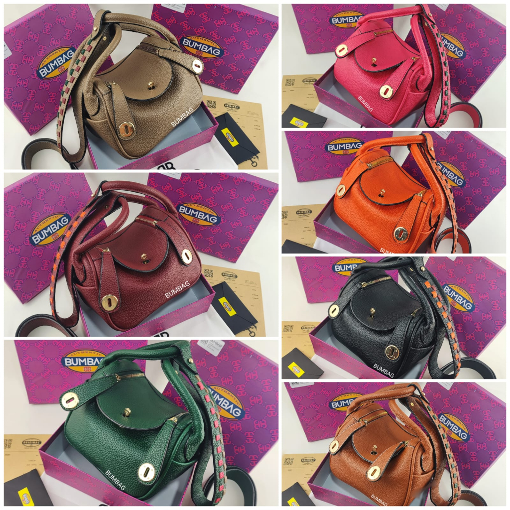 BUMBAG - TAS LINDE MINI MEDIUM GOLD HARDWARE + BOX (PLATINUM 1:1) - LindIE Size MEDIUM 21cm bahan kulit jeruk import Kualitas Super - TAS SELEMPANG P*DRO LIND RES + TALI PANJANG, TALI PENDEK, FREE BOX 191554