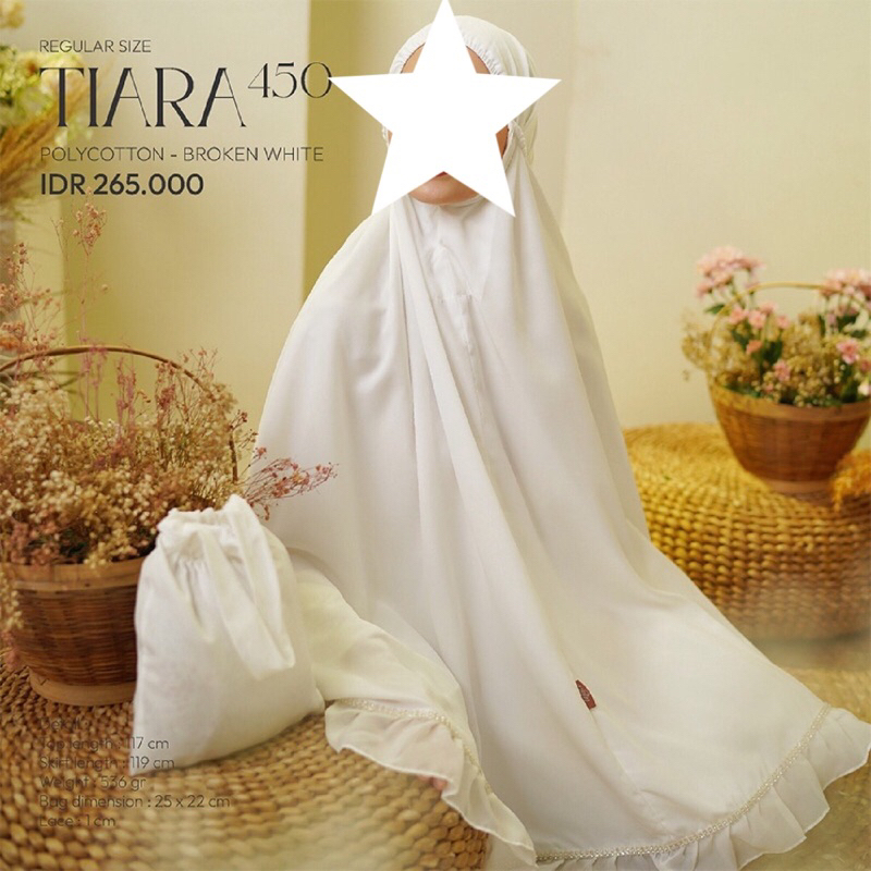 DEFECT SALE Mukena Tatuis Tiara 450 Broken White