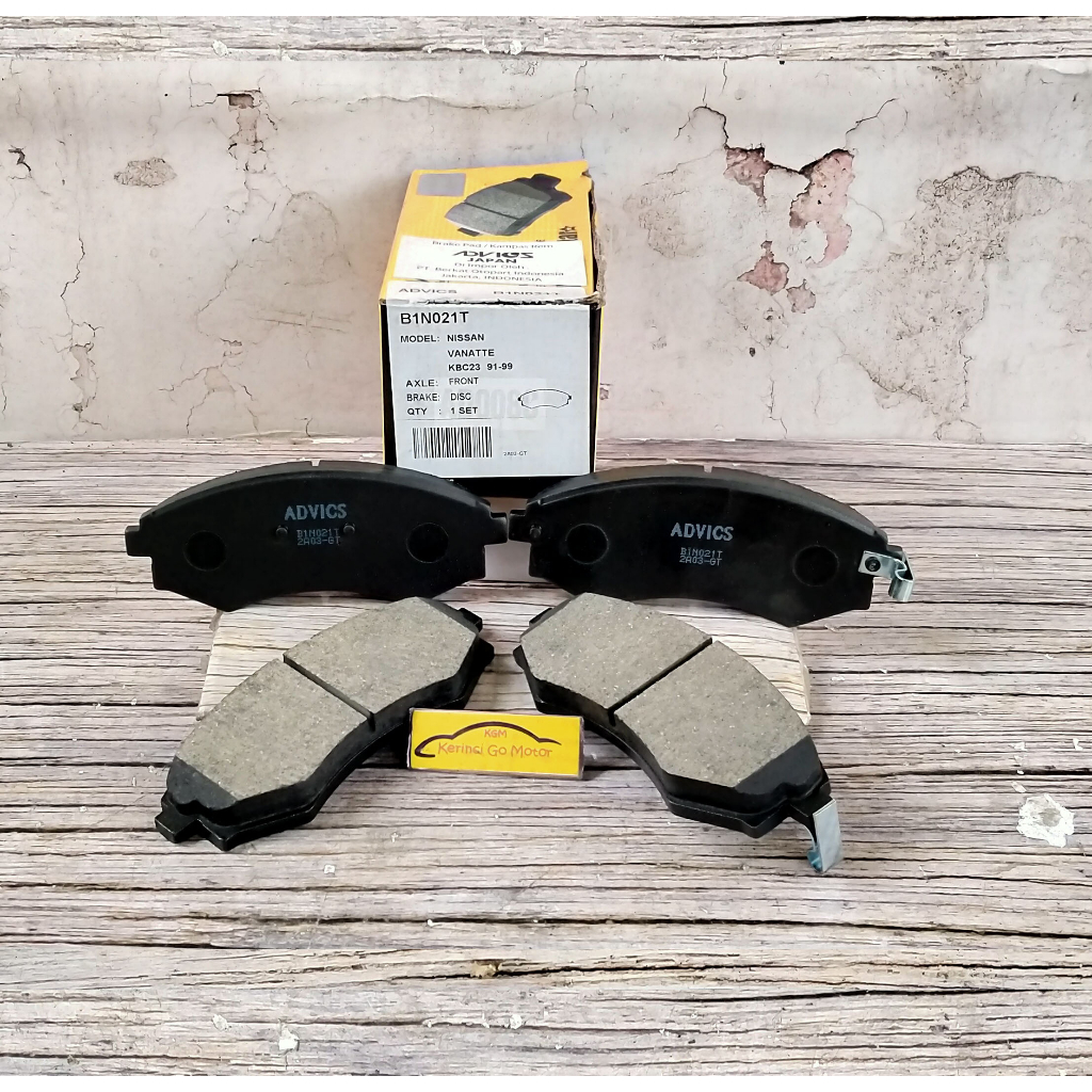 BRAKE PAD KAMPAS REM DEPAN SX4 X-OVER NEO BALENO AISIN ADVICS B1N021T