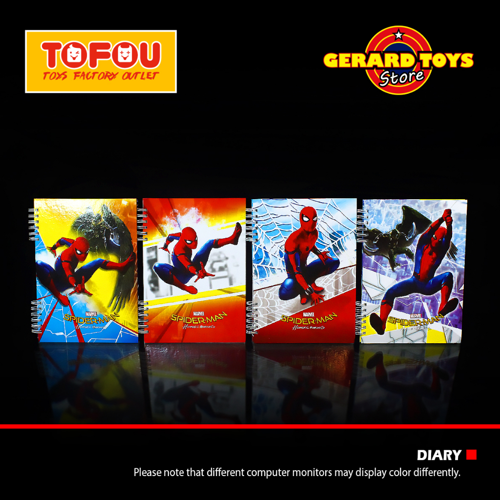 

Buku Memo Notes Book Diary Ring 3D Besar Spiderman MURAH BANGET