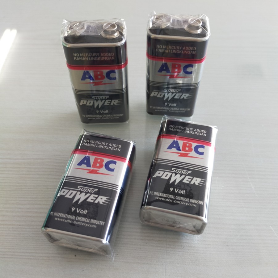 Batre ABC 9 volt super power / baterai / battery / batu abc 100% Original