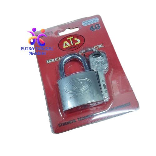 PTM - Gembok ATS 40MM Pendek / Kunci Gembok 40 MM / Gembok ATS Leher Pendek