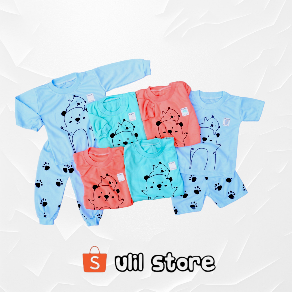 Set Setelan Baju Bayi Seruni Baby SNI Motif Panda