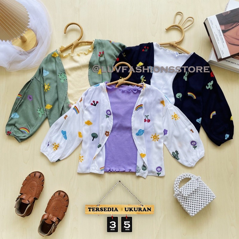 IL - KIYOWO OUTHER MOTIF / BLAZER / CARDIGAN ANAK CEWEK / FASHION ANAK PEREMPUAN