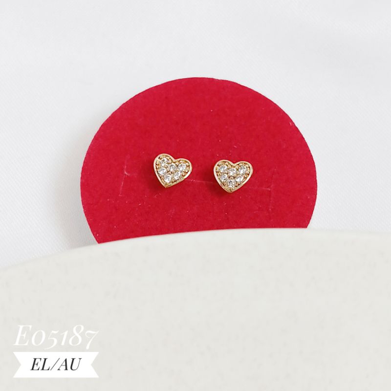 Anting xuping stud love gold E05187