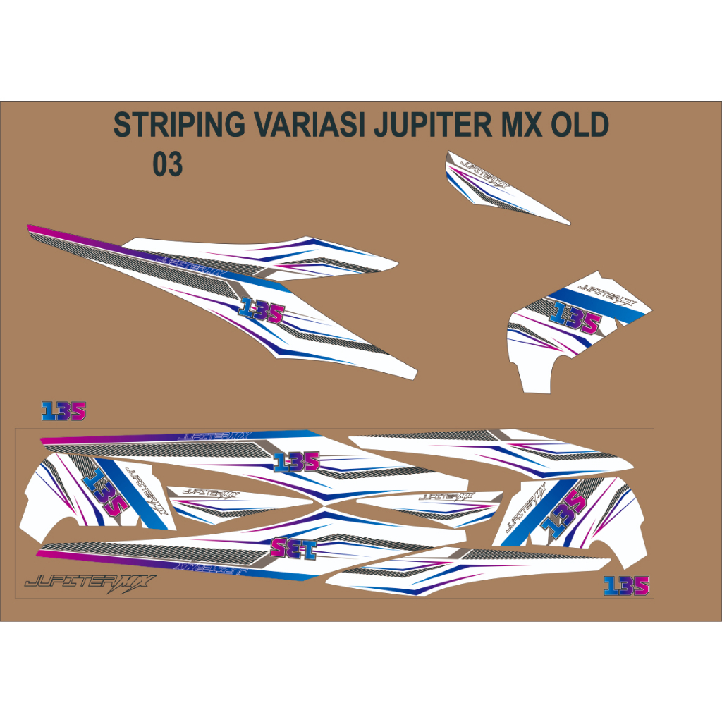 Striping Jupiter Mx Old / Striping Mx Lama / Sticker Jupiter Mx / Stripping Stiker Mx Lama / Stiker 
