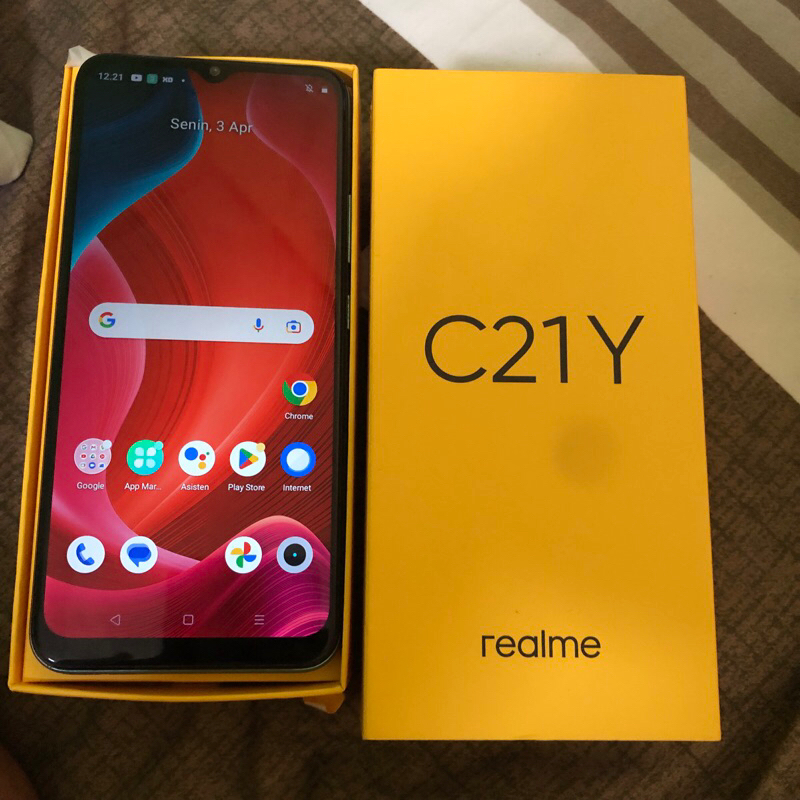 REALME C21Y RAM 3/32GB FULLSET GARANSI RESMI INDONESIA