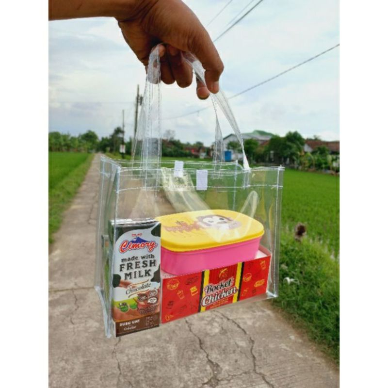

Tas Mika Transparan Tas Hampers Goodie Bag Tas Goodie Bag Transparant Tas Goodiebag Hadiah Hamper Bag