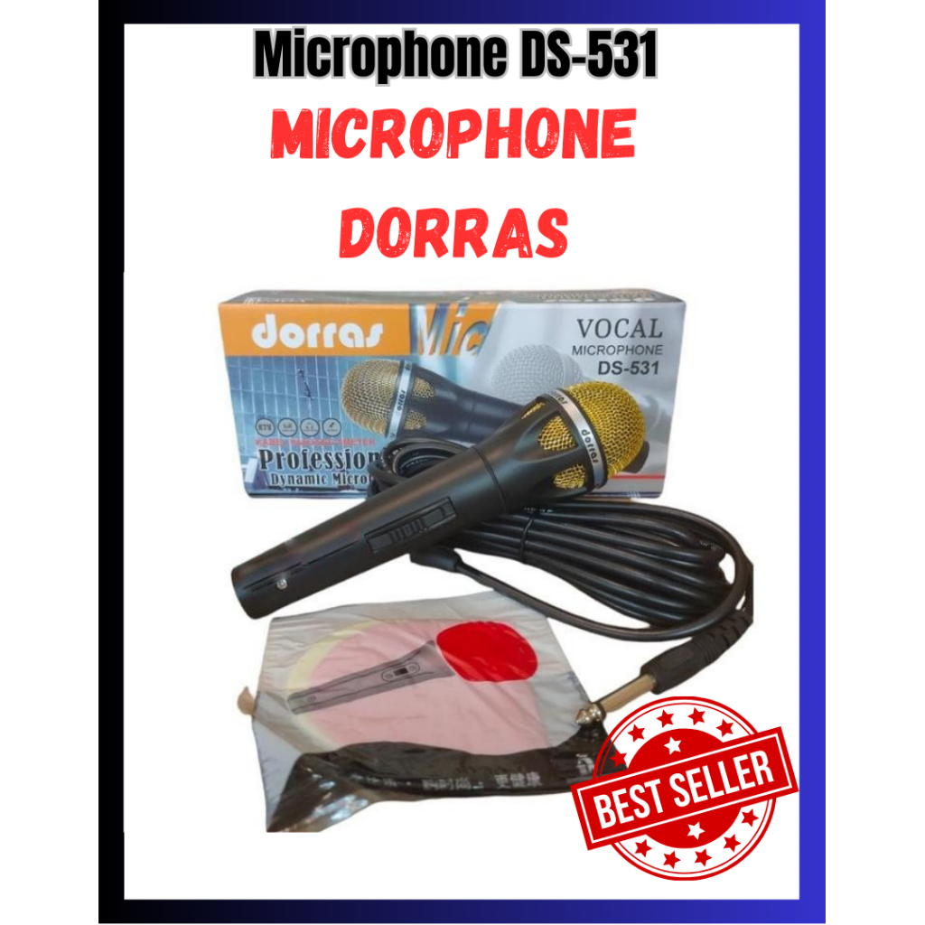 Microphone Kabel Profesional Dorras DS-531 Microphone Karaoke