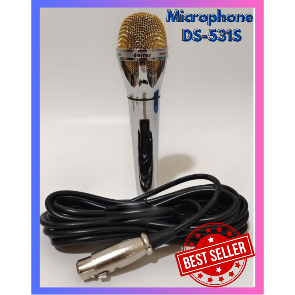 Microphone Kabel Profesional Dorras DS-531s Microphone Karaoke Bergaransi