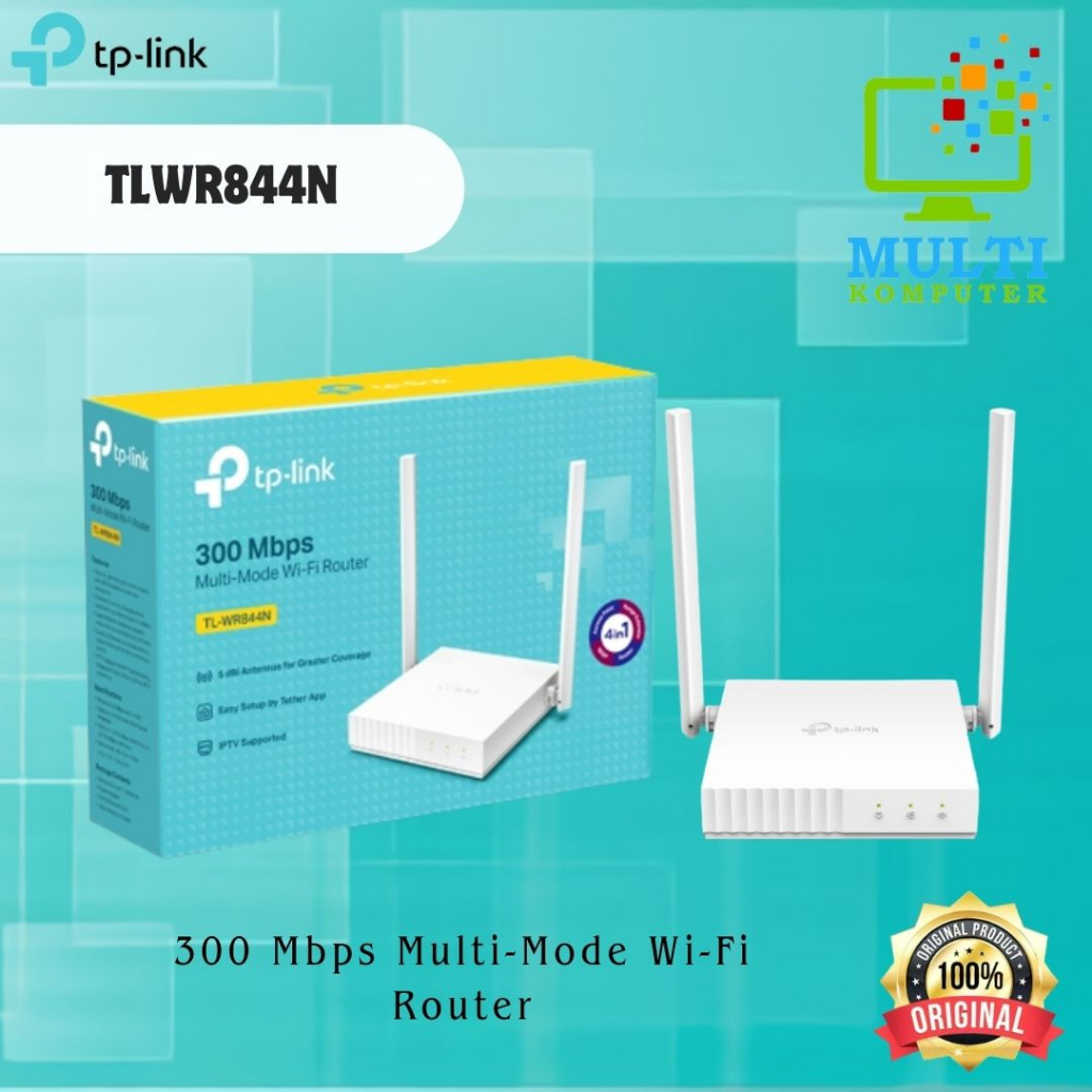 TP-LINK TL-WR844N : TPLink WR844N 300Mbps 4 in 1 Wireless Router