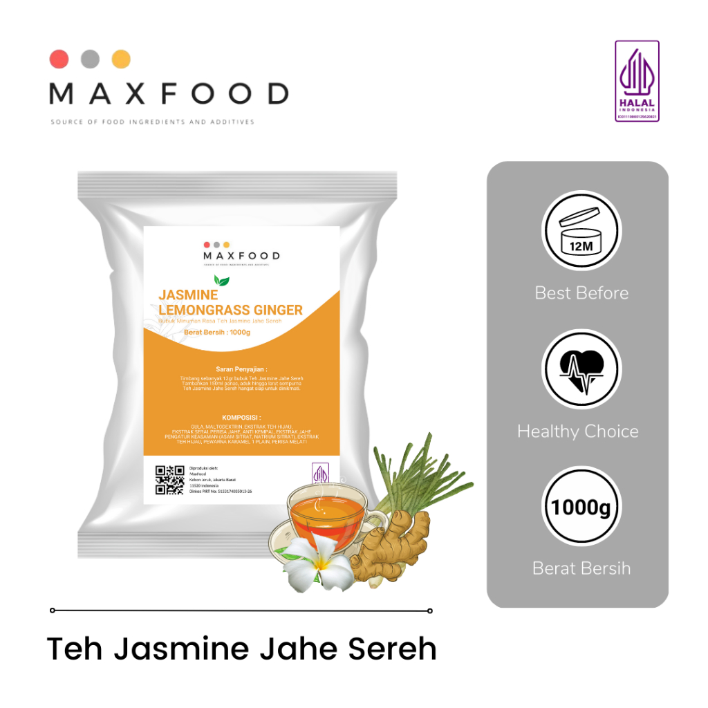 

Jasmine Lemongrass / Bubuk Minuman Jasmine Jahe Sereh 1 KG