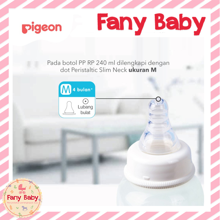 PIGEON BOTTLE PP RP WITH NIPPLE 240ML