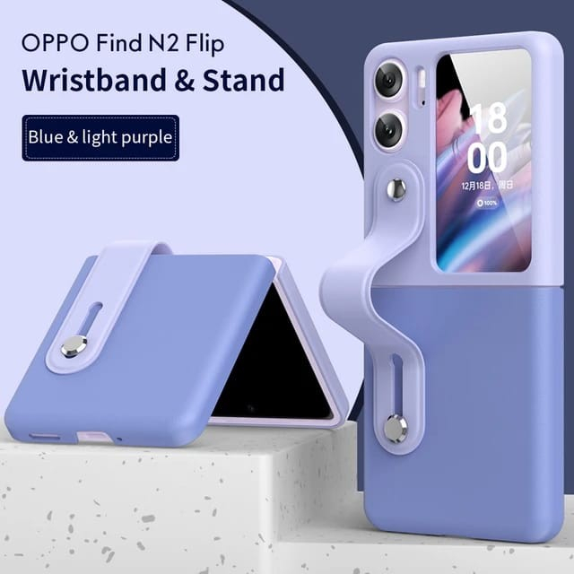 Case OPPO FIND N2 FLIP Wristband Stand Two Tone