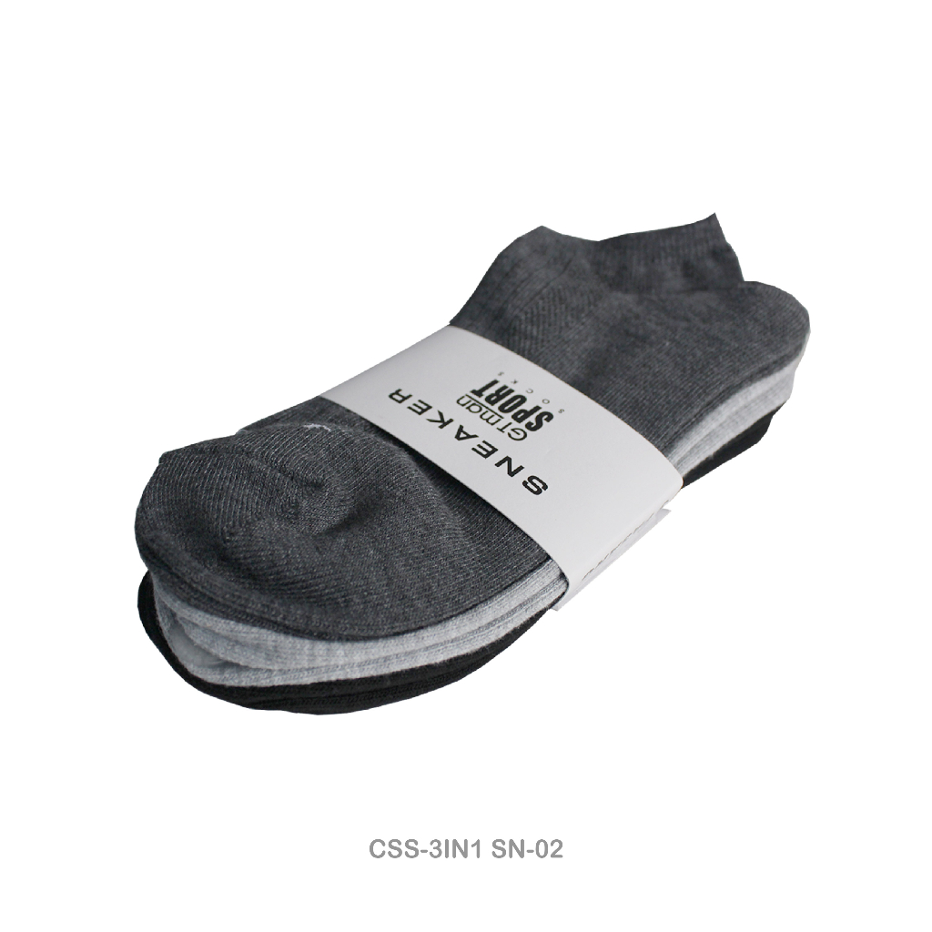 Moteza Kaos Kaki Pria / Ankle Socks - GT Man CCS Sneaker - Isi 1 &amp; Isi 3