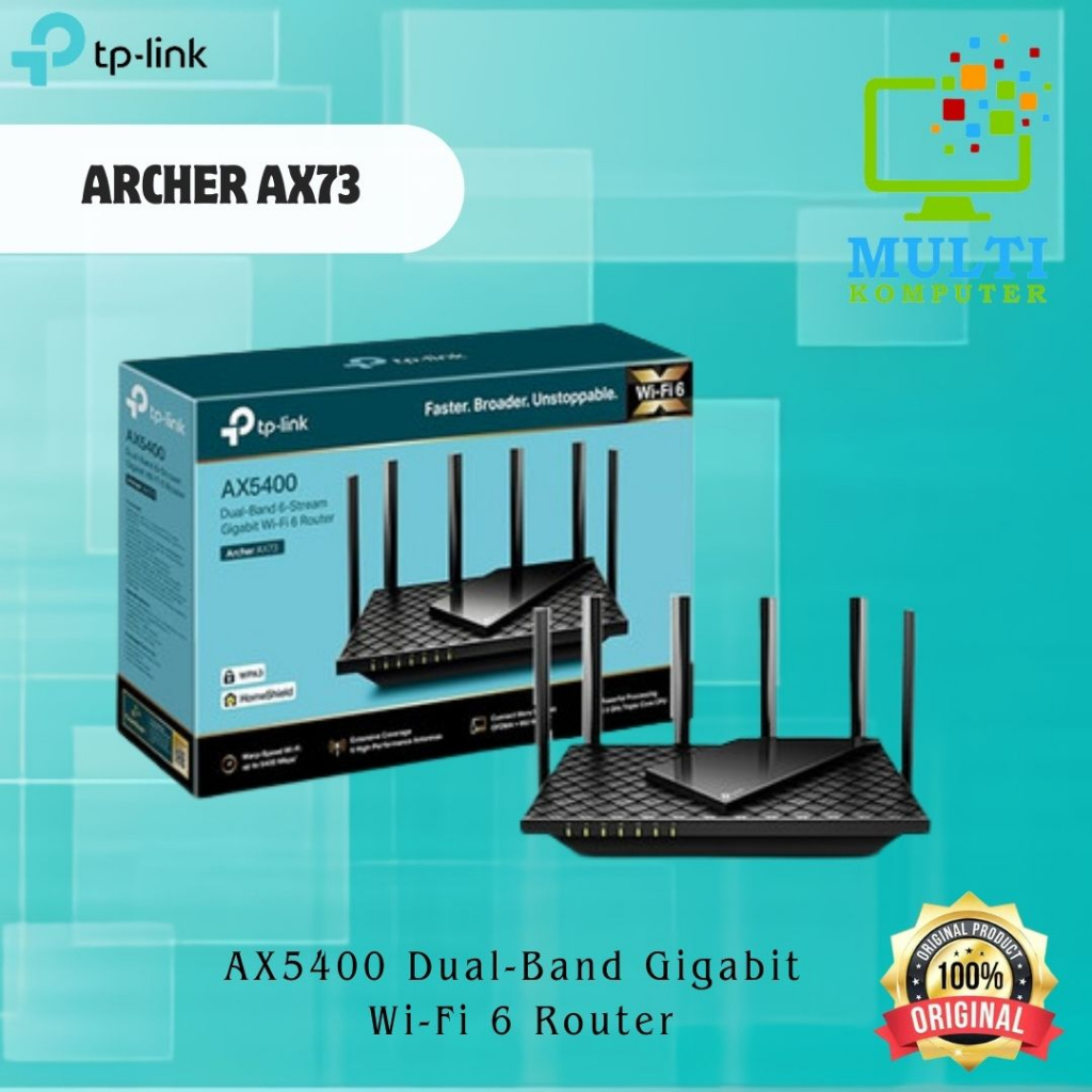 TP-Link Archer AX73 AX5400 Wi-Fi 6 Router AX 73 AX 5400 Wifi 6