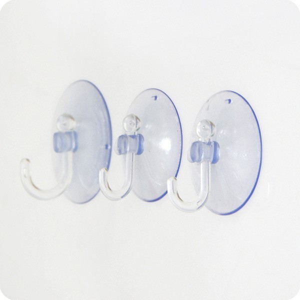 SATUAN Gantungan Suction Cup 4Cm 5cm Tempel Pengait Kaca Transparan Bening Plastik Karet Holder Dop Peralatan Perlengkapan Rumah Menempel Lengket Perekat Aksesoris Kop Cantolan Hook Baju Kain Lap Spons Kunci Handuk Pakaian Alat Masak Pel Grosir Prakarya