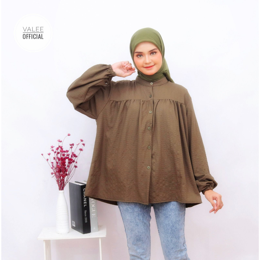 BLOUSE ALLYSA | Blouse Wanita Terlaris Motif Bunga Bunga | Atasan Wanita Premium