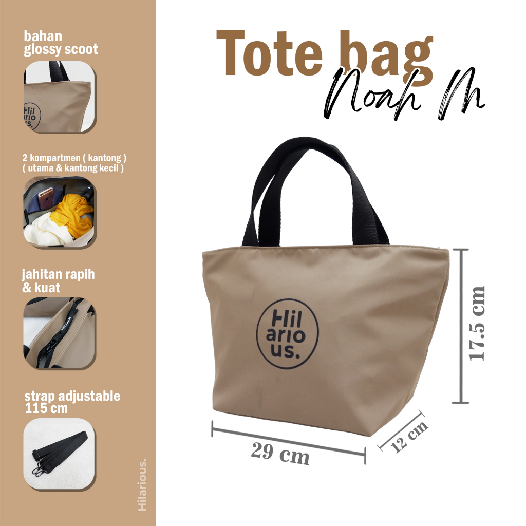 365 Bag Selempang / Tas Bahu / Tas Tenteng / Totebag Noah M HILARIOUS