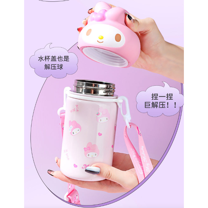 MINISO x SANRIO Cinamoroll My Melody stainless termos kepala 350ml(Kode 13343))