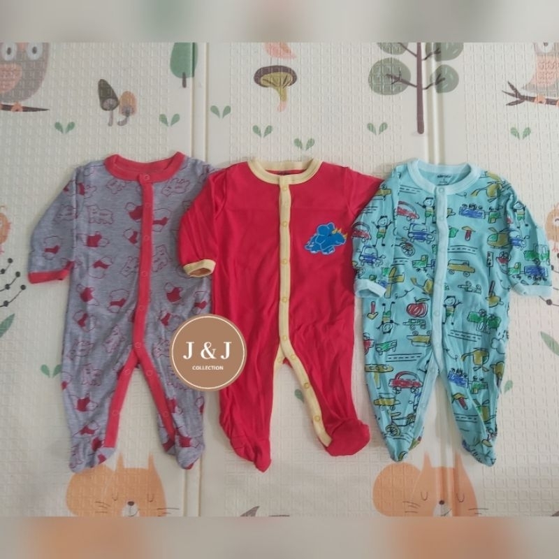 Sleepsuit Bayi BABY GROW 3 in 1 set Tutup kaki