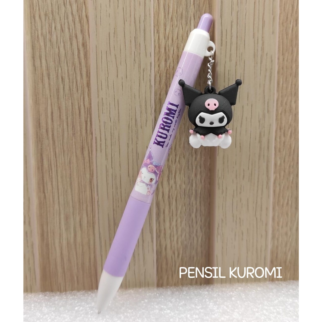 PENSIL MEKANIK SANRIO GANTUNG PENSIL MEKANIK LUCU PENSIL CETEK ALAT TULIS SEKOLAH PENSIL UNIK @banyak