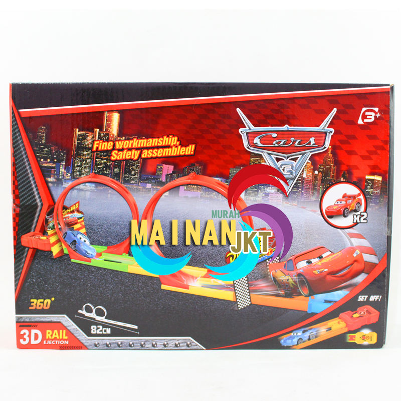 MAINANKEI MAINAN ANAK MURAH MOBIL TRACK RACING CARS MC QUEEN SY6-607 PISTON CUP RUSTEZE OINTMENT LINTASAN BALAP